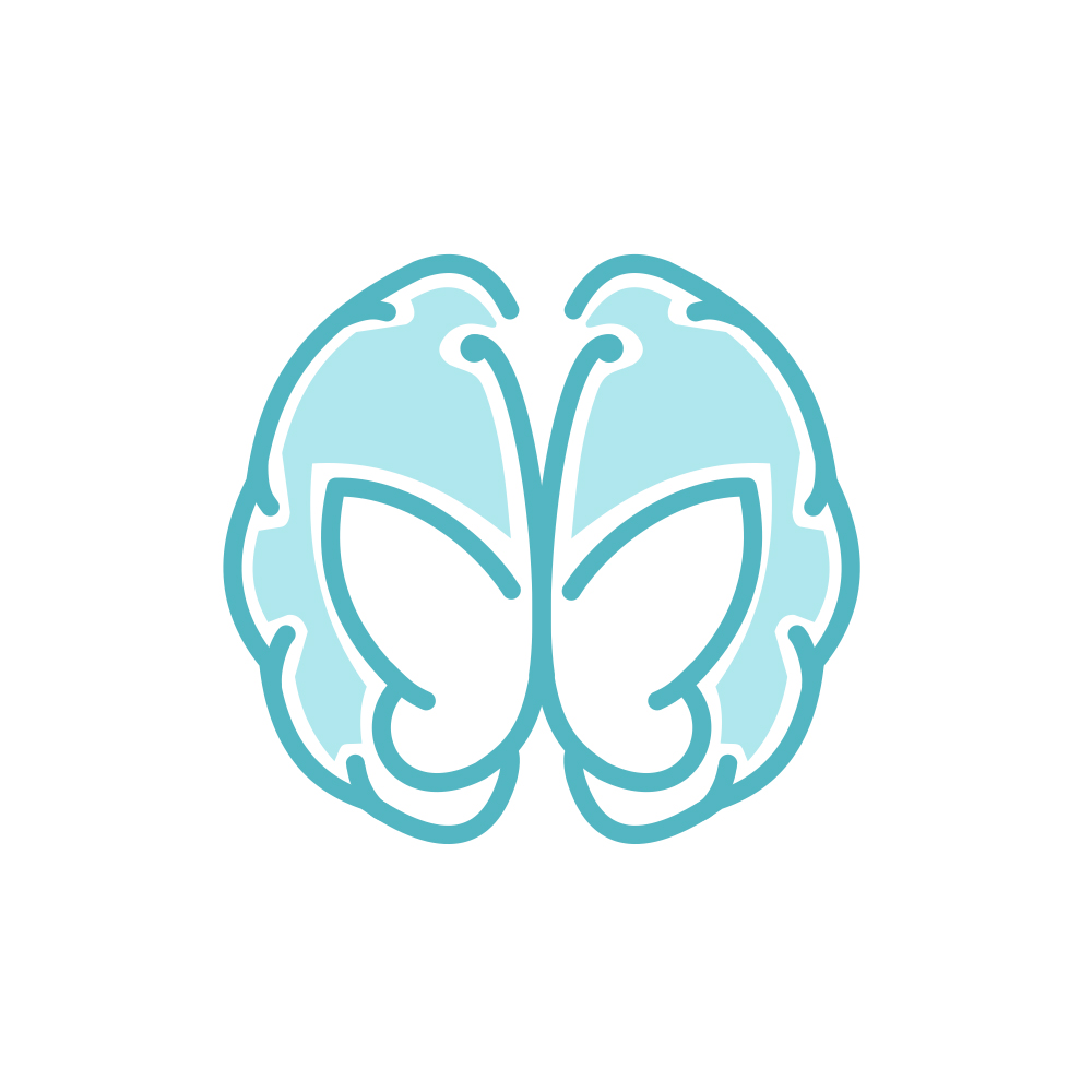 brain / butterfly logo